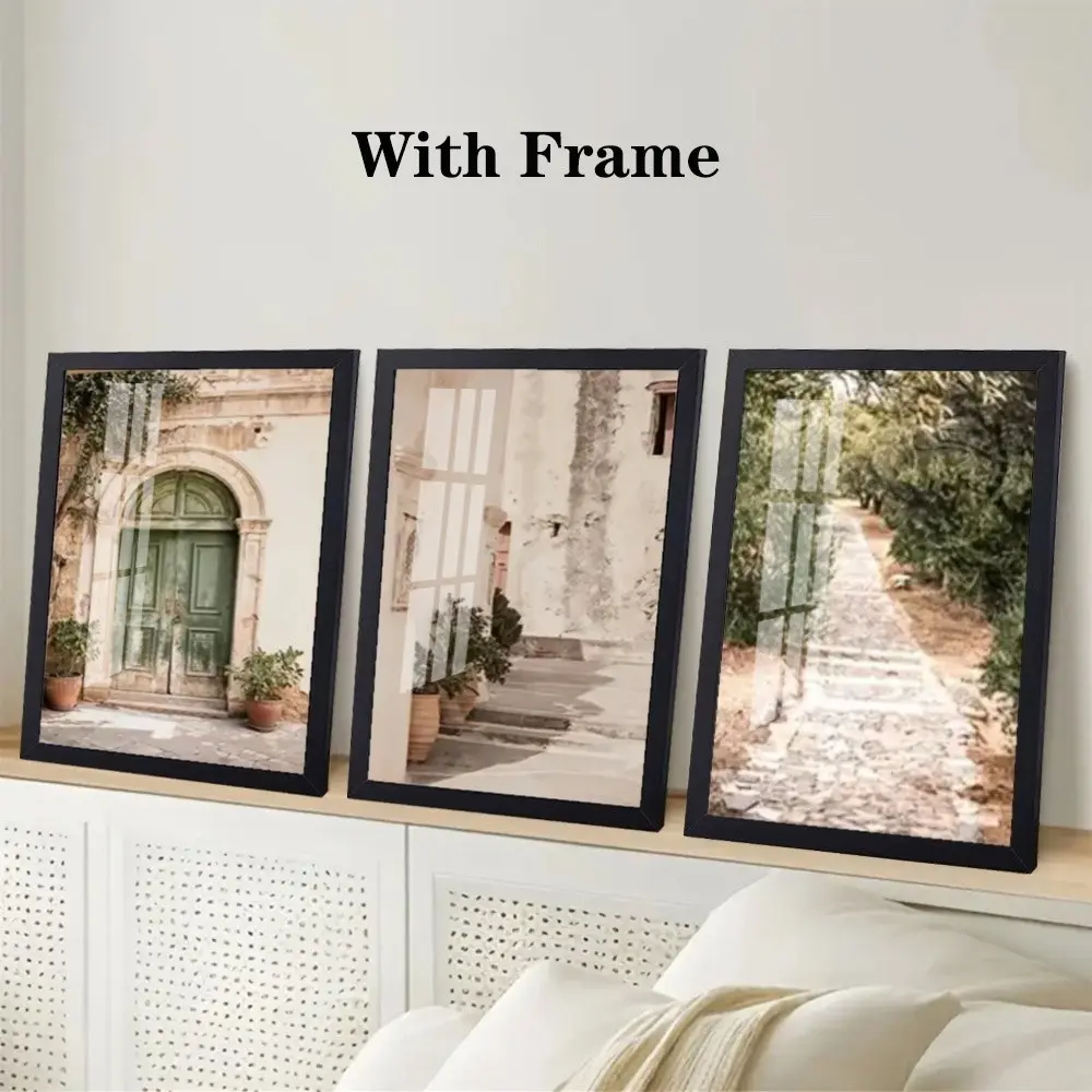 3-piece Modern Italian Travel City & Natural Landscape Mediterranean Art Prints, Canvas Wall Decor, Travel Themed Home Art, Framed and Unframed Options Available