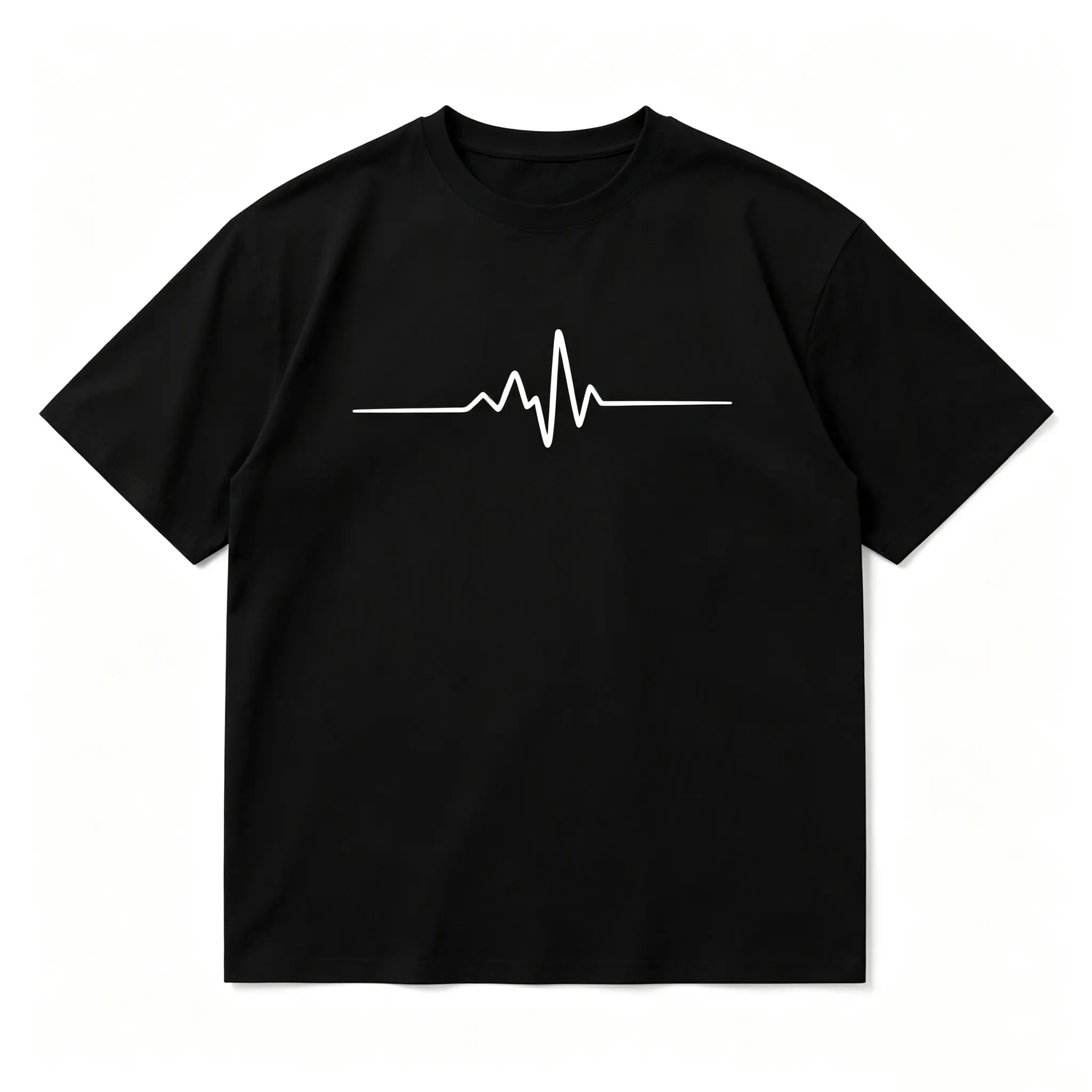 Men's Print Pattern Sports T-Shirt, Unisex 50% Cotton Loose-Fit Top, Breathable Round Neck Tee for Summer Casual Streetwear, Pure Cotton, No