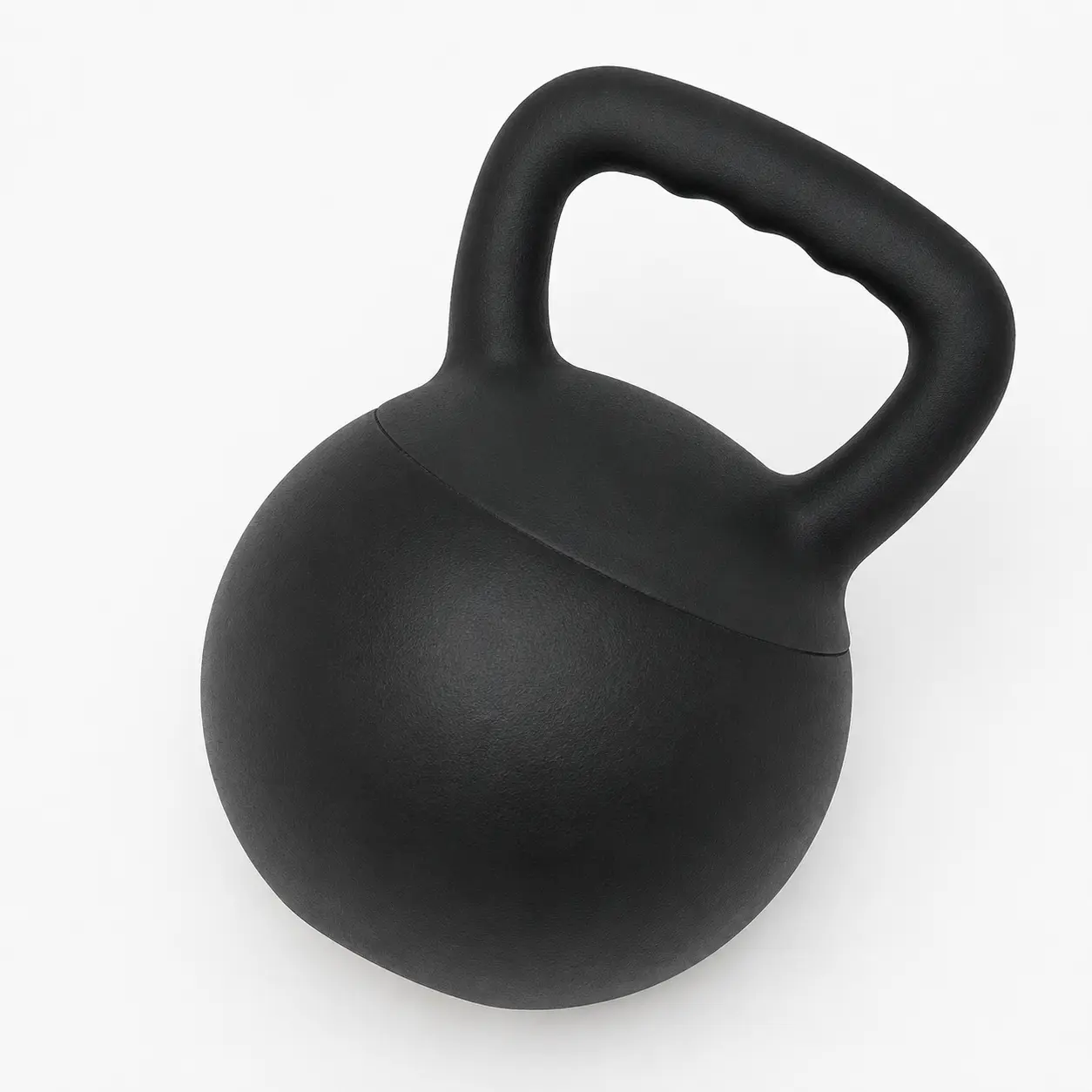 30lbs Soft Rubber Kettlebell - Ergonomic Non-Slip Grip Handle, Floor-Safe, Noise-Reducing Strength Training Equipment for Beginners' Home Workouts, Squats, Rehabilitation