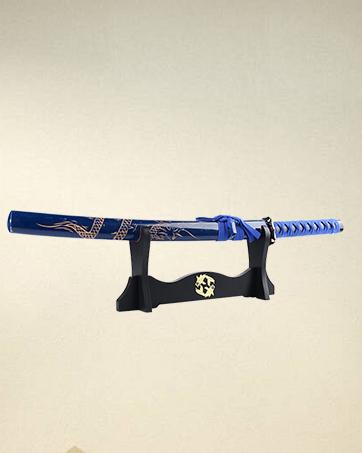 Sword Holder Japanese Velvet Padded Katana Stand Samurai Display Rack Support All Tanto Sword yin and yang 3 Tier