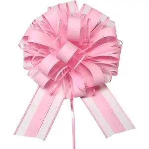 5pcs 9 Inches Large Pink Gift Bows for Gift Wrapping, Ideal for Valentine's Day Anniversary Christmas Spring Summer Events Parties Gift Baskets Decoration Supplies