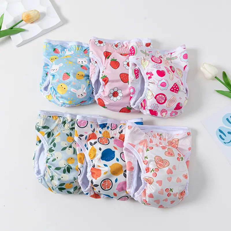 Source factory pet diapers, dog diapers, puppy printed pattern diapers, pet magic tape diapers