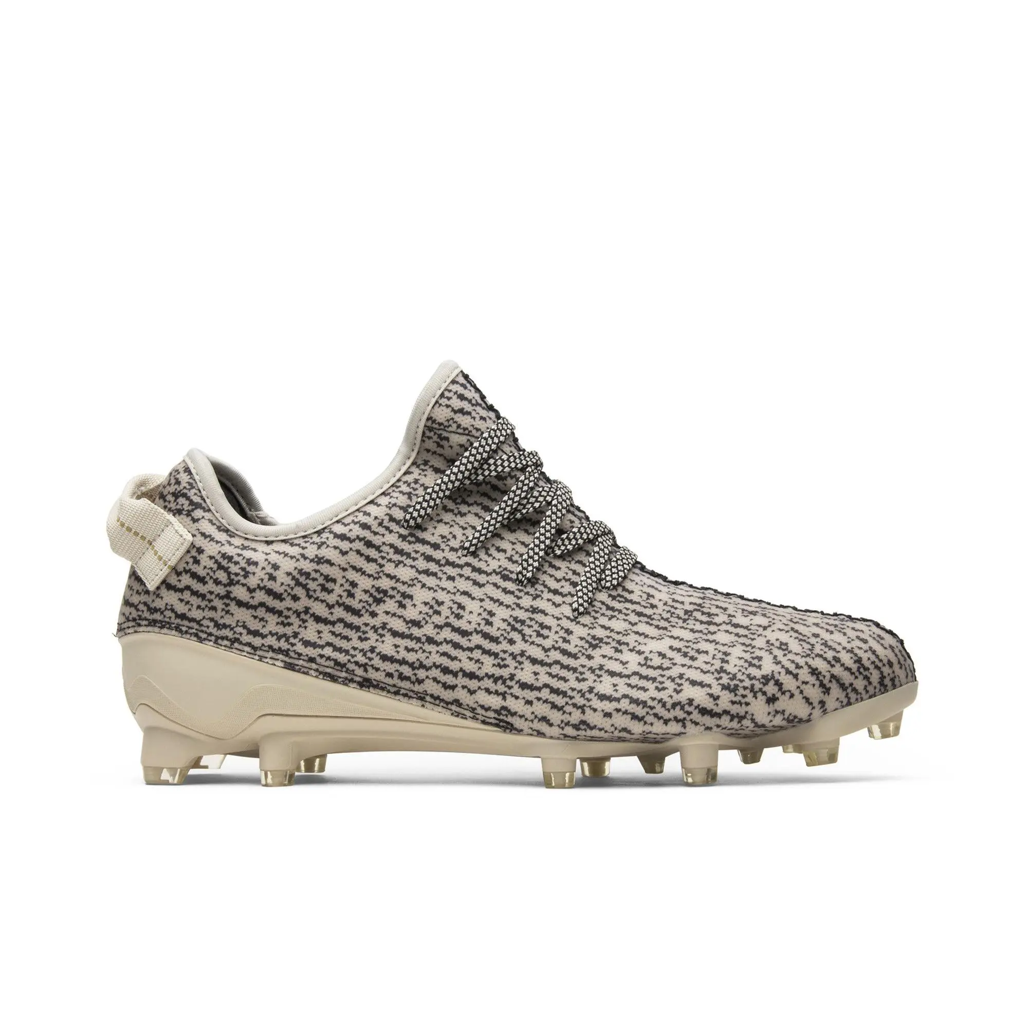adidas Yeezy 350 Cleat 'Turtle Dove' (Unisex) Core White/Core Black/Gold Metallic Lace-Up Synthetic Knit Skateboarding Shoes for Casual Wear, B42410