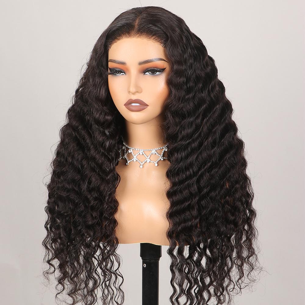 Kinky Curly Lace Front Human Hair Wig 30 36 Inches Curly Human Hair Wig 180 Density Brazilian Remy 13x4 13x6 Transparent Hd Lace Frontal Wigs Deep Wave Human Hair Wig For Women Pre Plucked TikTokShopHolidayHaul