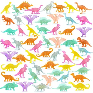 78pcs Glow in the Dark Dinosaur Toys Set, Mini Plastic Realistic Dinosaur Figures Glow Toys for Kids Goody Bag Stuffers, Dinosaurs Theme Party Favors Suppliesfidget toys