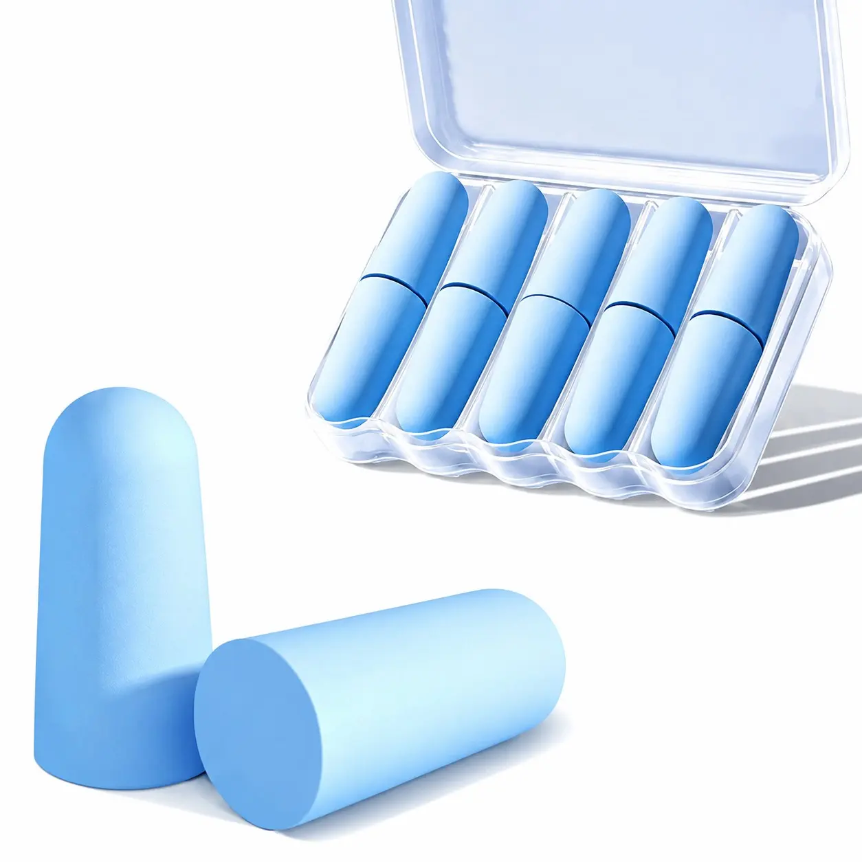30 Pcs Soft Foam Ear Plugs, 32db Disposable Noise Reduction, Ideal for Sleeping, Concerts, Shooting, Work, Hearing Protection