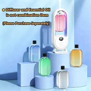 Portable Mini Aroma Diffuser, Wall-Mounted Fragrance Machine, USB Rechargeable, Automatic Timed Spraying, Hilton / Shangri La / Flower Scent Essential Oil (sell separately from diffuser), Ideal for Office & Home Use