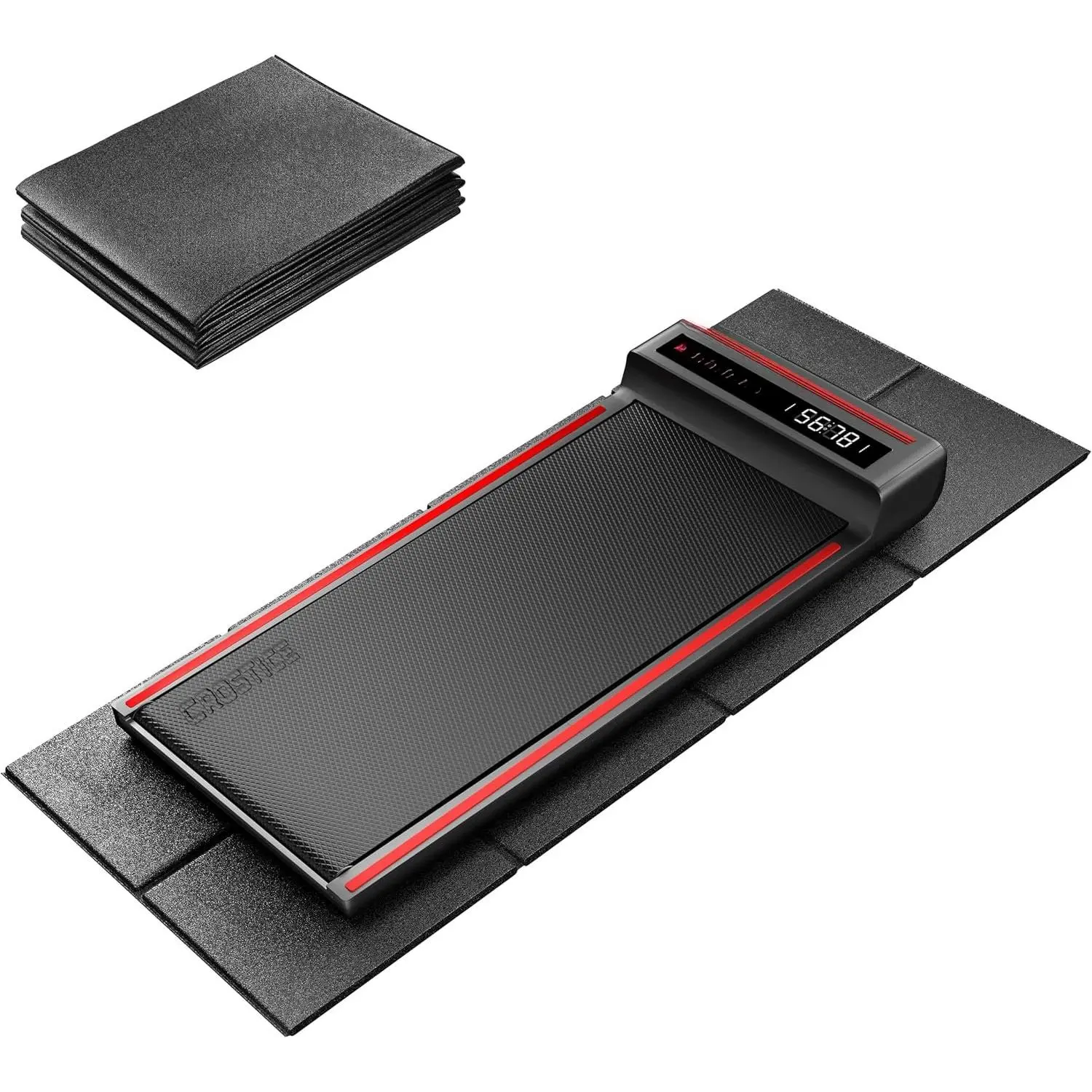 Walking Pad Mat 26 x 60 (Mat Only), 1/4 Thick Floor Mat for Under Desk Treadmill for Carpet & Hardwood, Shock Absorption Protector for Small Mini Treadmill,  & Anti-Slip, Heavy Duty