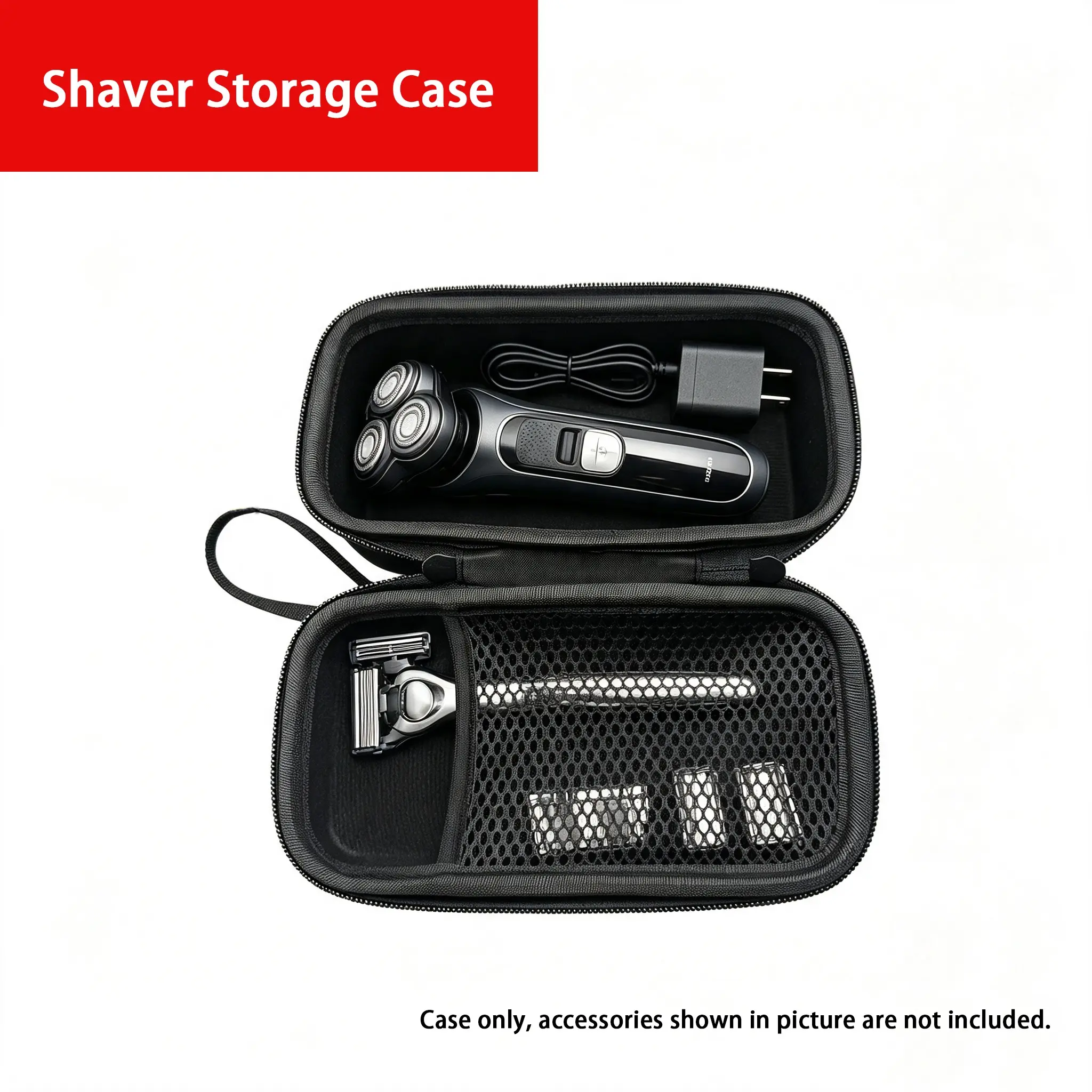 Durable Shock-Resistant Hard Shell Storage Box, Compatible with Philips/kosme Electric & Manual Razors, Portable Razor Organizer for Home/travel
