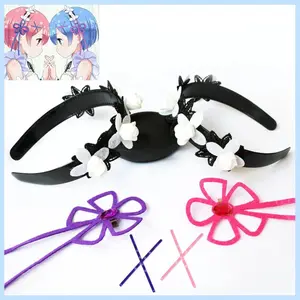 Re: Life In A Different World From Zero Cosplay Headpiece Ram Rem Headband Headwear Cosplay Costume Hair Accessories Prop Gift