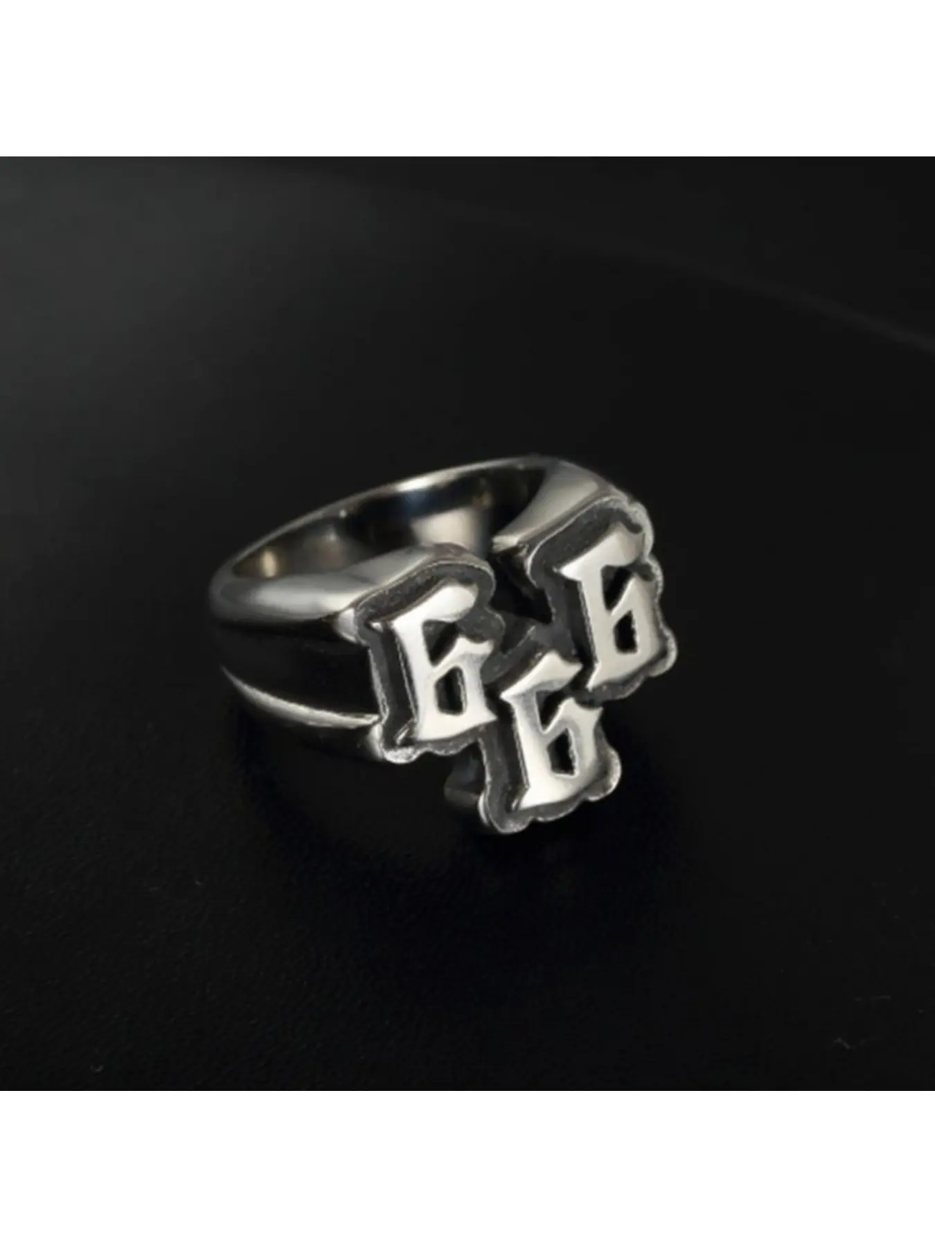 Vintage Distressed Number 666 Punk-Style Ring with Gothic Letters, Statement Rings, 666 Punk Band Ring, Personalized Hip-Hop Accessory for Men, Birthday / Holiday Gift for Boyfriend