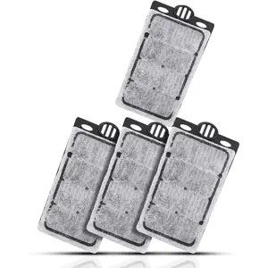 4pcs Replacement Ultra-Activated Carbon Filter Cartridges for Aquarium Waterfall Reptile Turtle Waterfall Filter with Whisper Technology