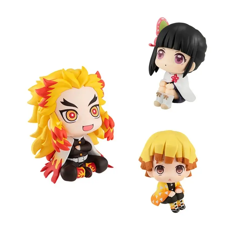 Anime Figure Demon Slayer Nezuko Tanjirou Zenitsu Inosuke Kyoujurou Kanawo Action Figures Model Doll Toy Desktop Ornament Gift