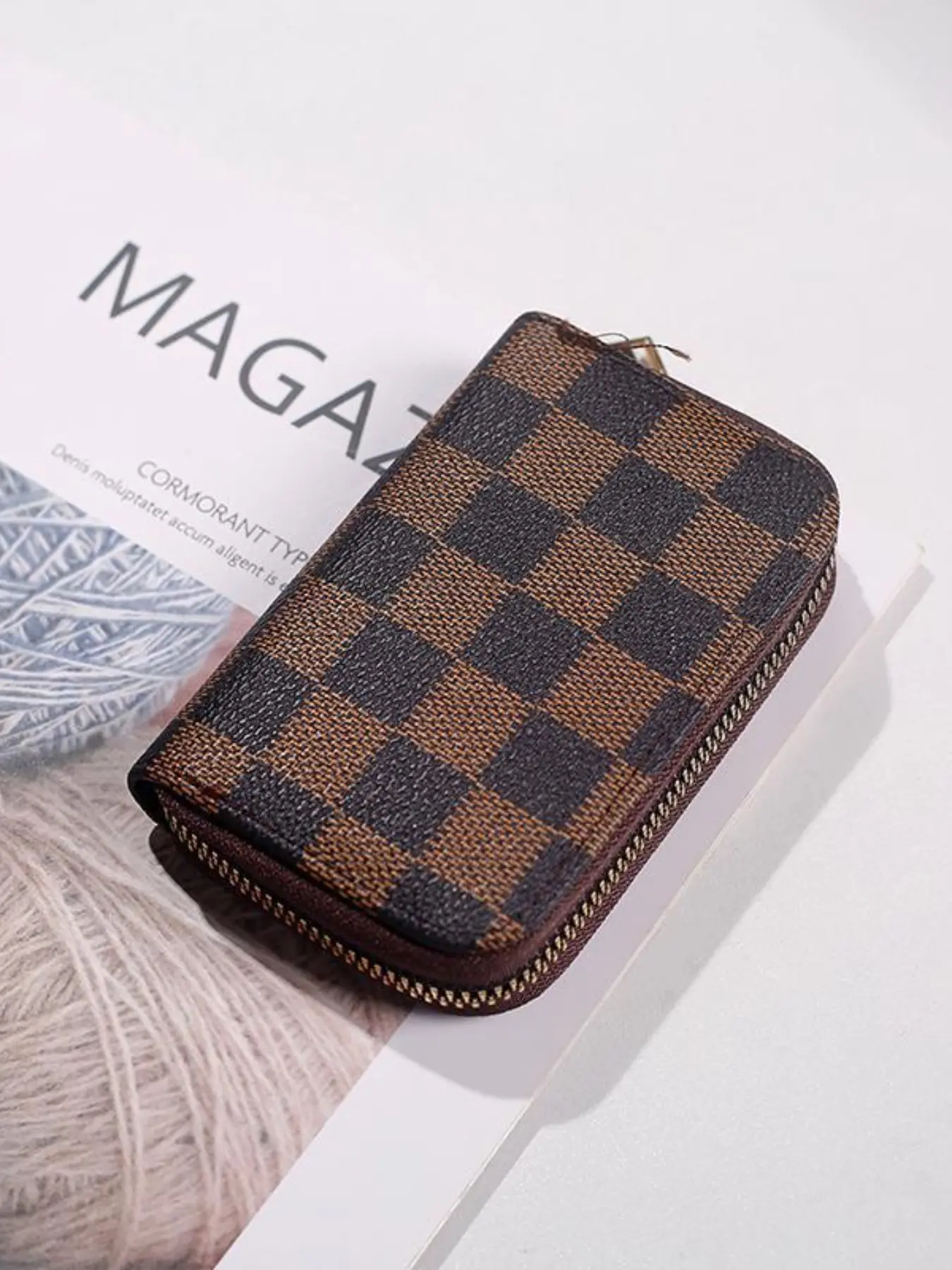 Women's Large Capacity Wallet, Multi-Card Slots Zipper Coin Purse, Portable Short Wallet, Casual Solid Pattern, All Seasons
