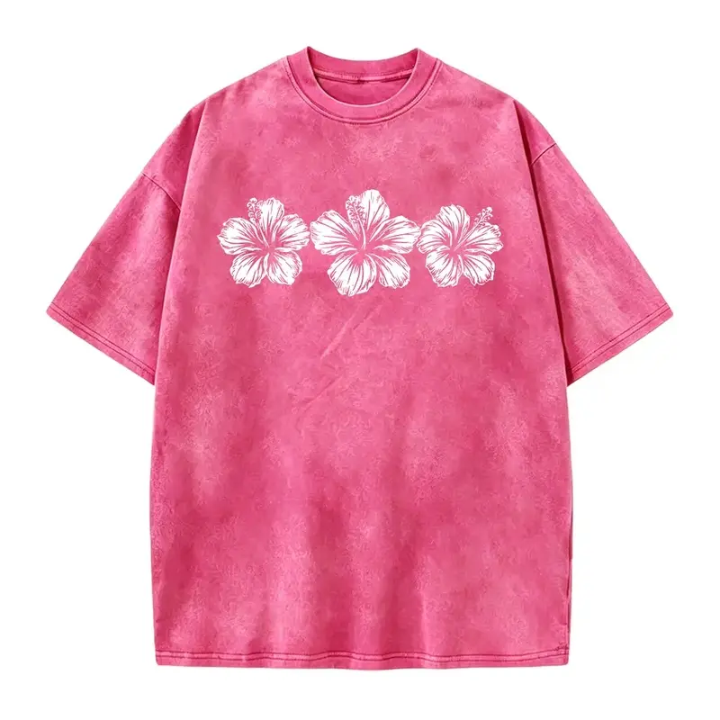 Hibiscus Flower T-Shirt: Tropical Beach Tee