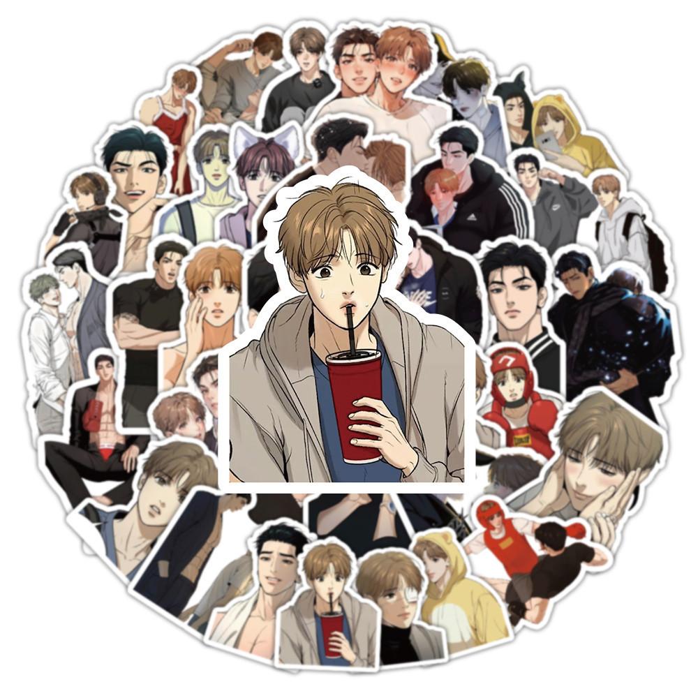 53PCS Anime Curse BL BoysLove Anime Waterproof Graffiti Stickers for ...