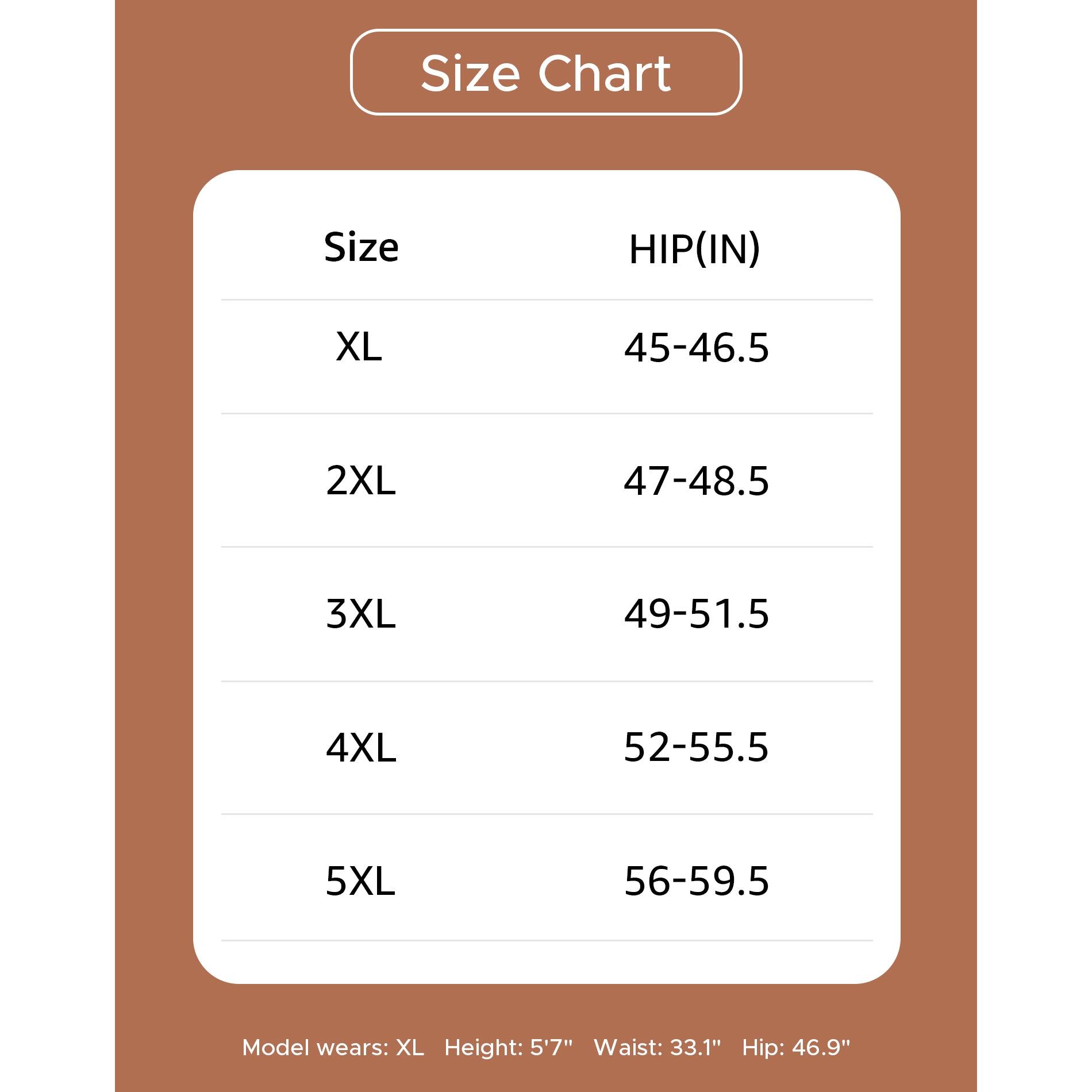 INNERSY Women's Plus Size XL-5XL High Waisted Cotton Underwear 4-Pack, Soft & Comfortable Full Coverage Briefs, Breathable Stretchy Fabric for Everyday Wear & All-Day Comfort