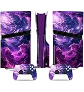Console Skin for PS5 Slim, Vinyl Decal Cover Wrap for Digital Edition Controller (Pink)