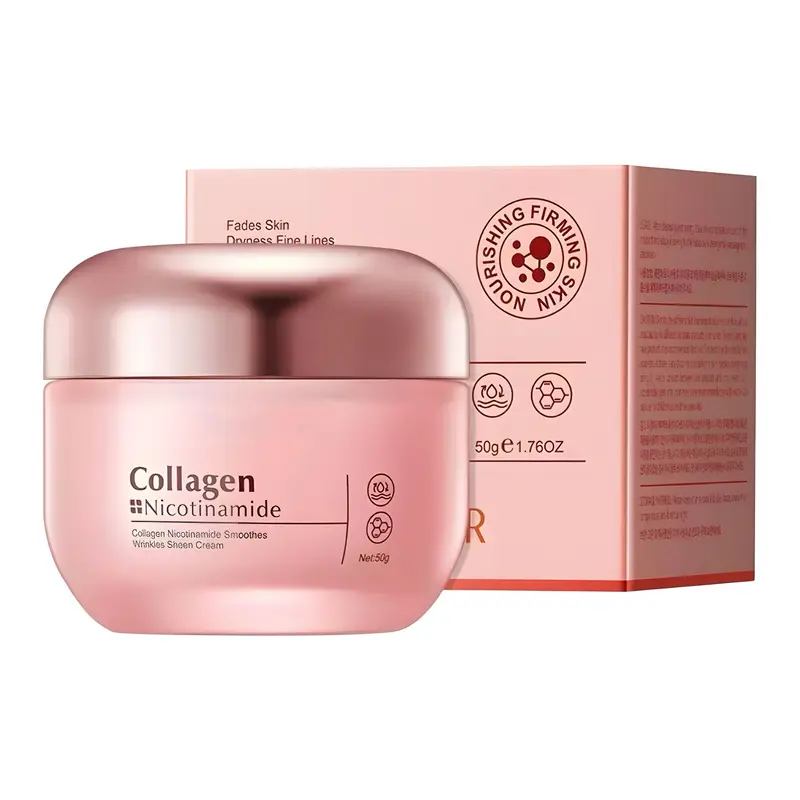 1Pcs Korean Moisturizer Cream with Collagen & Niacinamide, Advanced Radiant & Firming Formula, Deep Hydrating K-Beauty Facial Care for Glowing Skin