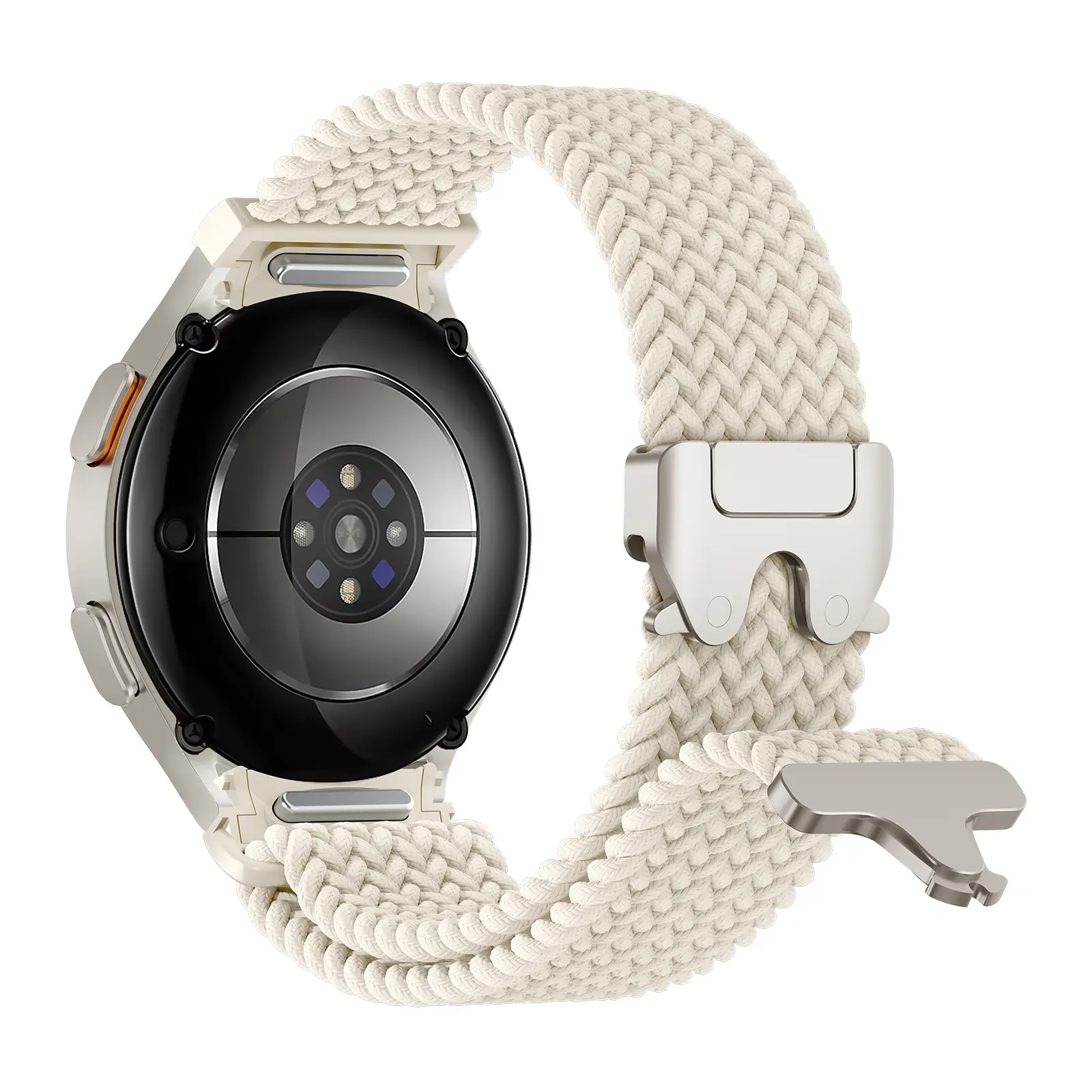 1pc Magnetic Buckle Braided Nylon Parachute Watch Strap - Durable Premium Breathable Round Adjustable Loop, Quick Release Magnetic Clasp Smart Watch Accessory for Samsung/Huawei Fitness Smart Wearable Bag Straps