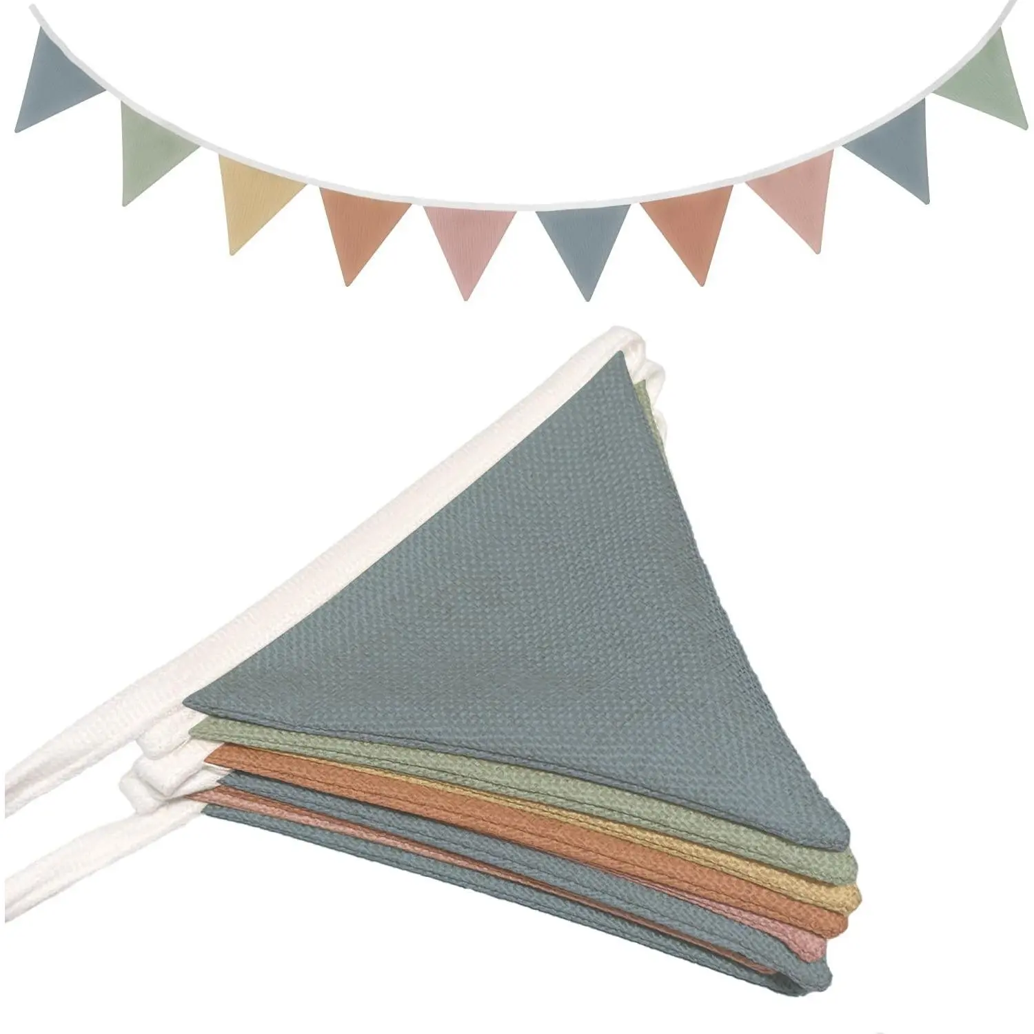 Playroom Decor, Boho Classroom Pennant Banner Flags 5.5Ft, Nursery Baby Girls Boys Banner Toddler Room Decor for Kids Bed Baby Shower Birthday Party