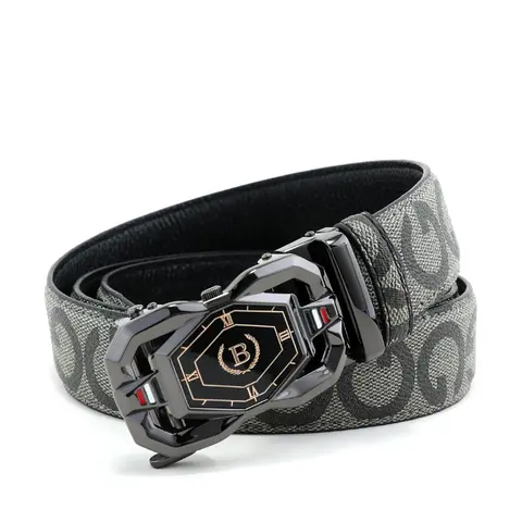 New Trendy Fashion Men's Belt, Casual Business Leather Belt, Versatile Daily Wear Waistband for Suits & Pants, Adjustable Belts, Elegant Belt Buckle #GLOBAL PICKS