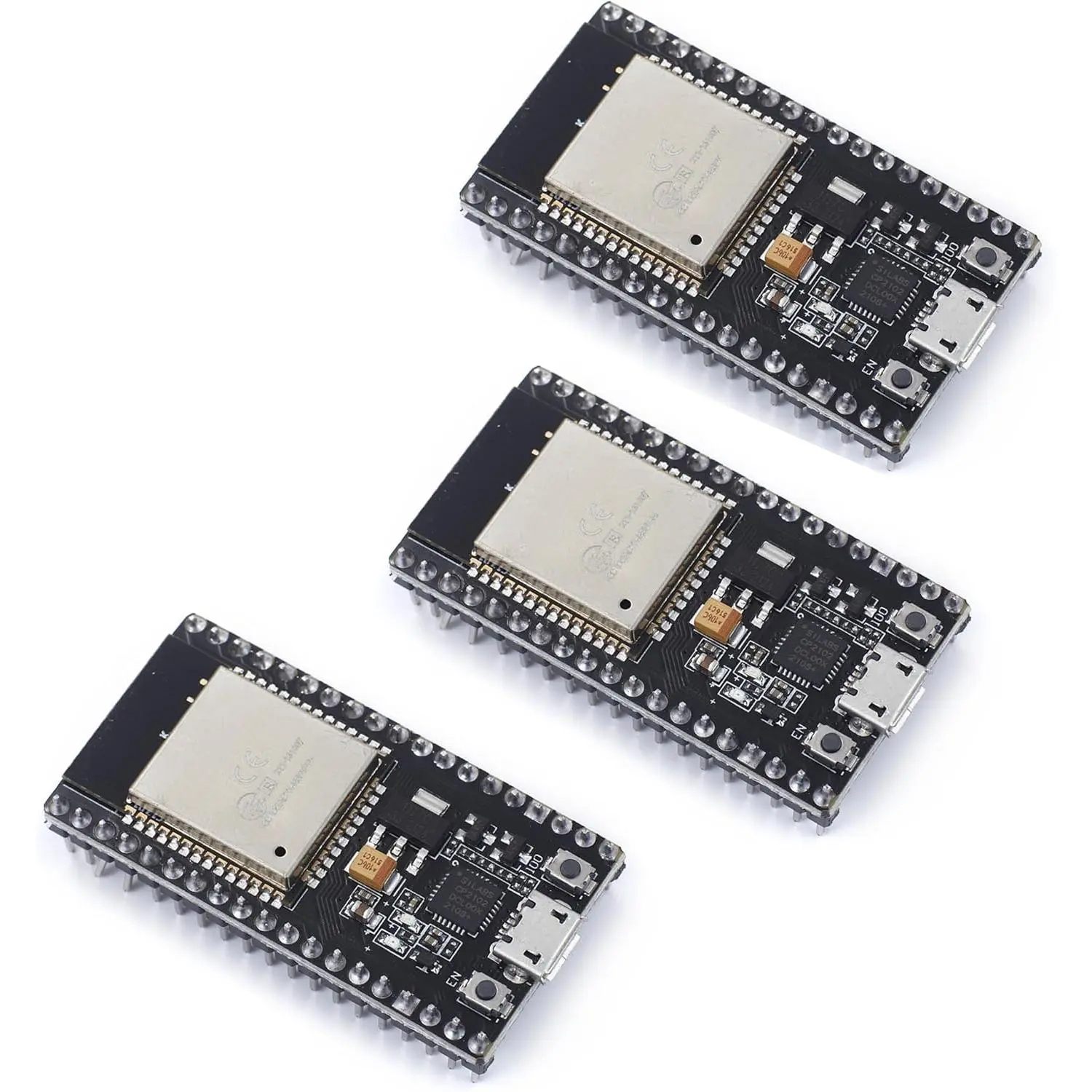 ESP32S ESP32 Development Board 2.4GHz Dual-Core WiFi +Bluetooth 2 Function Microcontroller for Arduino (ESP32 38P, 3PCS)