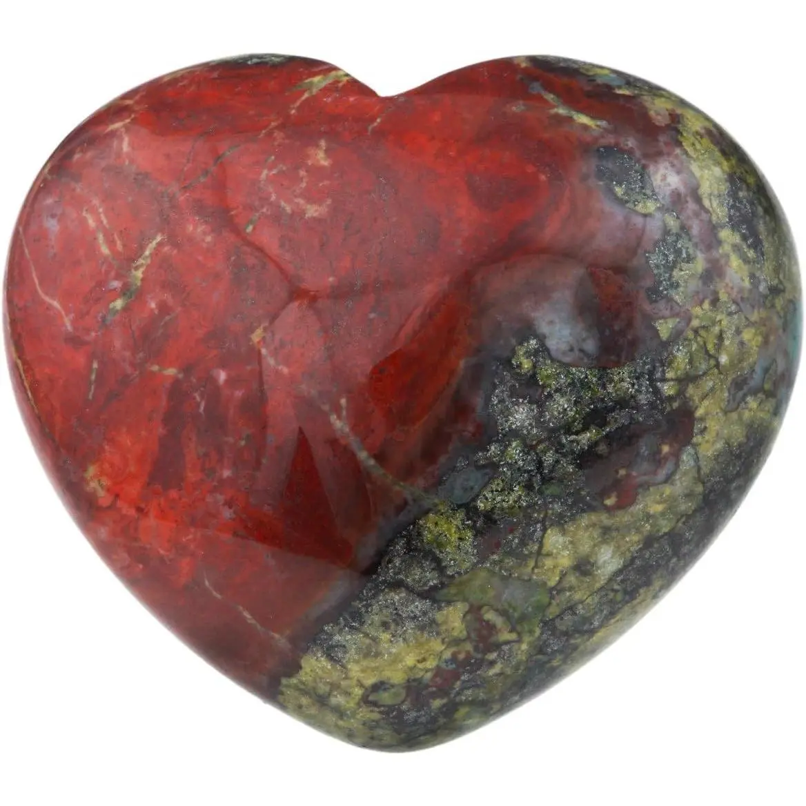 Heart Love Stone Healing Crystal Worry Stone | Mini Hand-Carved Puffy Heart, Love Crystal for Chakra Energy Balancing, for Meditation, Home Decoration, Reiki Crystal Grids