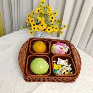 Set of Four Storage Baskets for Various Uses, Ideal for Harvesting, Display, Drying, Perfect for Living Room, Garden, Courtyard