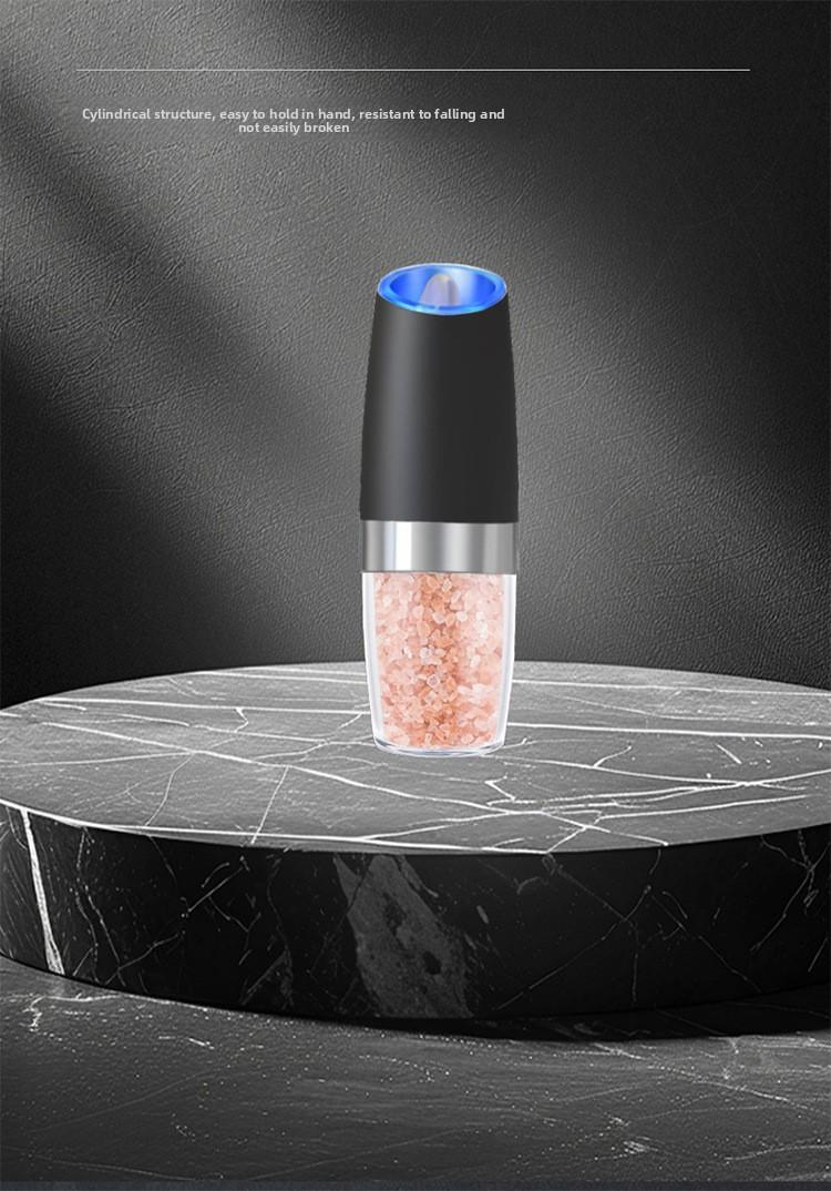 Gravity-sensing pepper mill, hot-selling household and outdoor sea salt & black pepper grinder in stock