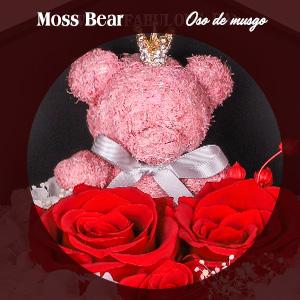 Gifts for Mom from Daughter Son, Preserved Real Red Rose with Cute Bear & I Love You in 100 Languages , Unique Mothers Day, Birthday Gift Box for Mama Mother