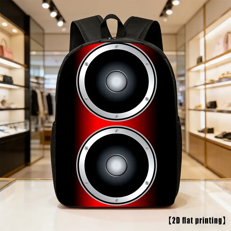 Large-Capacity Lightweight Unisex Backpack with Adjustable Shoulder Straps & Gradient Speaker - Laptop Bag Suitable for Hiking, Commuting, Travel,,, for Outdoor and Daily Use (Zipper Closure)