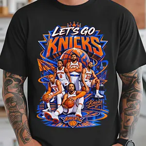 Let's Go Knicks Basketball T-shirt – Game Day Shirt Unisex Fashionable Basketball Comfortable, comfortable, breathable, pure cotton