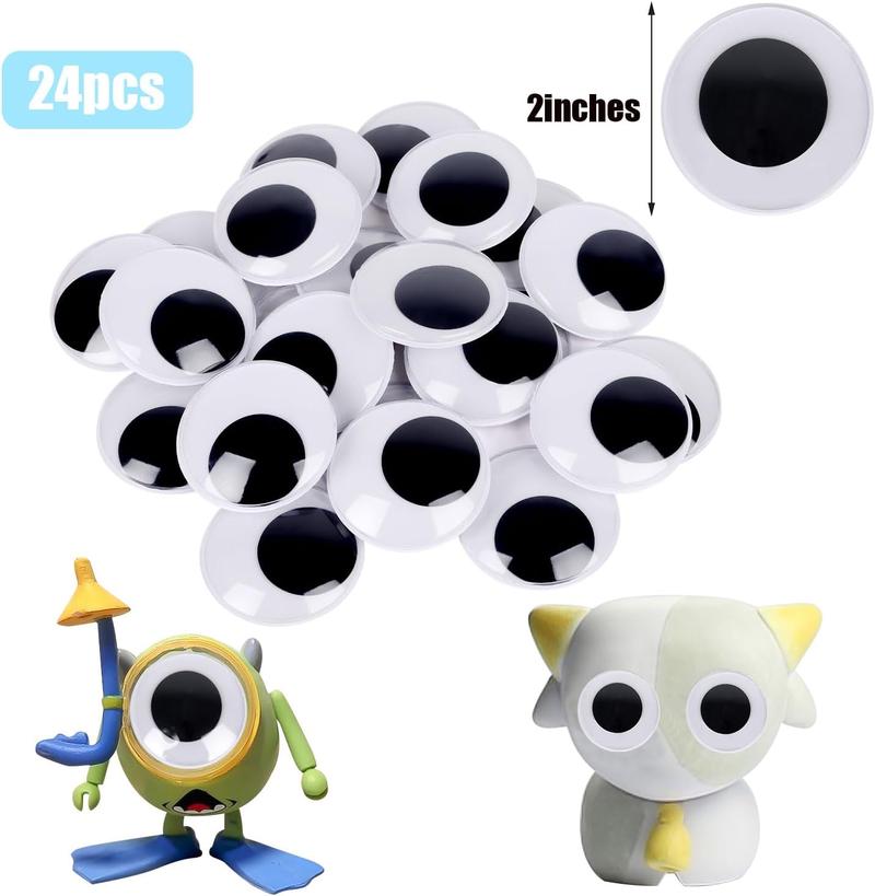 2 Inch Wiggle Googly Eyes with Self Adhesive Set of 24