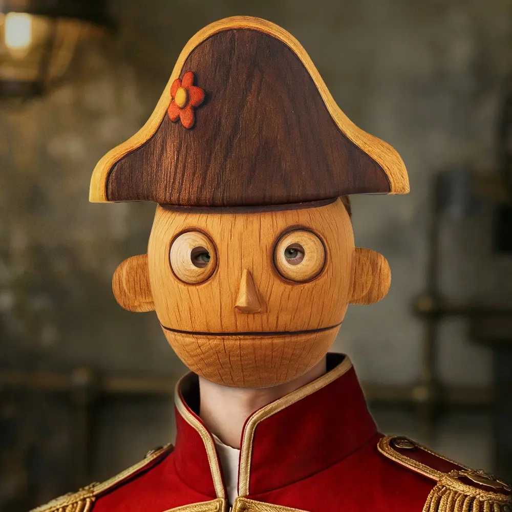 Halloween Eva Nutcracker Mask Puppet Cosplay Costume, Performance Party Props, Unique Halloween Decoration, Perfect for Events