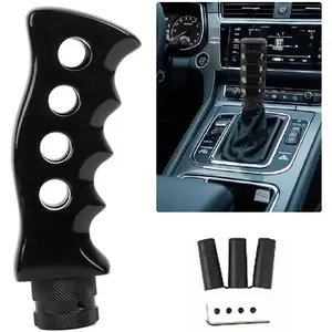 1 Pcs Car Modified Knife Handle Shift Knob,Personalized Decoration Gear Head with Adapter,Automatic Shift Knob Fits for Most Vehicles Black