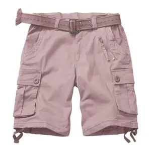 TRGPSG Womens Hiking Shorts, Bermuda Cargo Shorts, 7" Summer Camo Shorts Y2K Shorts for Women with Zipper Pocket(No Belt)