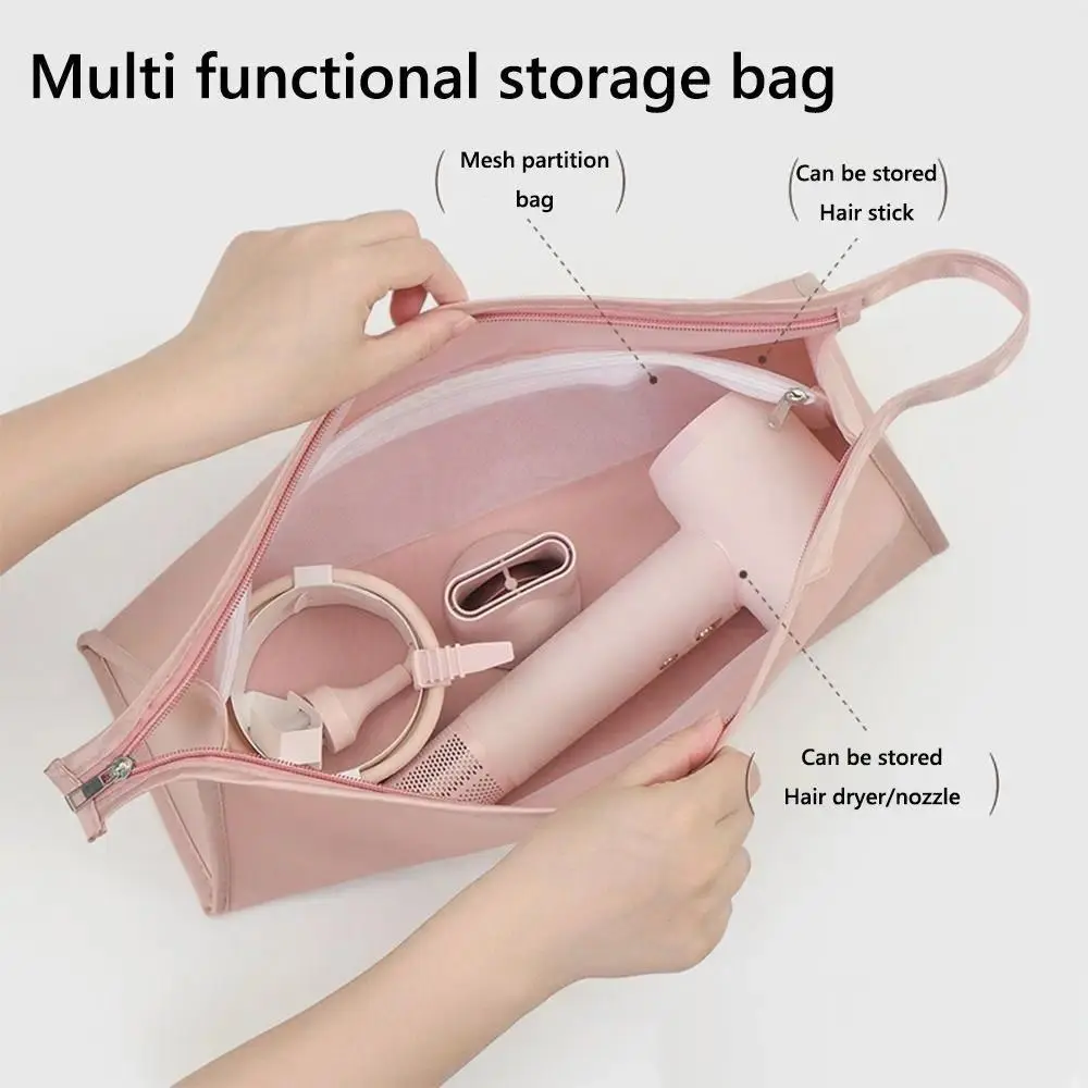 Brand New Portable Carrying Case (32*14*6cm) for Dyson Airwrap Styler, Dyson Supersonic Hair Dryer - Waterproof, Beige-Breathable, Blue-Breathable, Home Organizer Storage Bag That Can Be Stored, Pink-Breathable