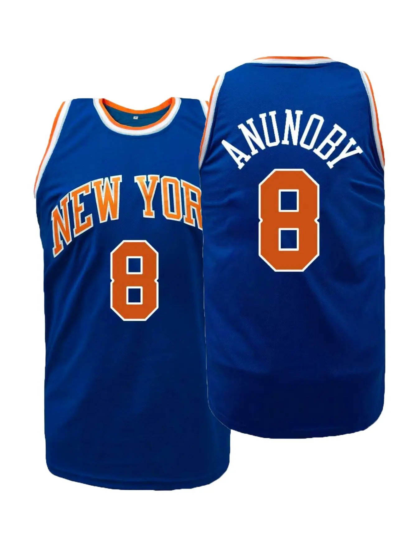 Men's New York #8 Stitched Embroidery Sportswear Basketball Jersey Breathable Retro Classic Fan Edition Sports Shirt Gift Casual Sports Jersey S-3XL