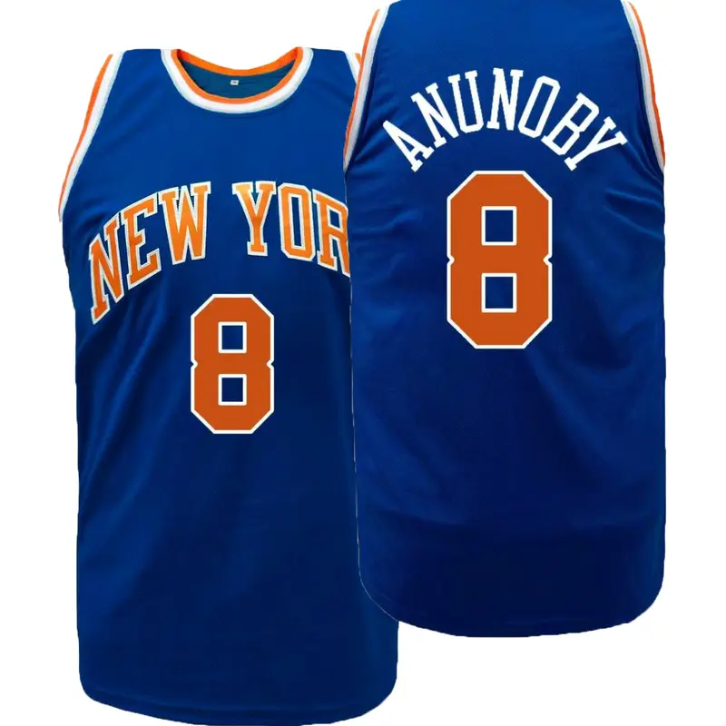 Men's New York #8 Stitched Embroidery Sportswear Basketball Jersey Breathable Retro Classic Fan Edition Sports Shirt Gift Casual Sports Jersey Embroidered Jersey S-3XL