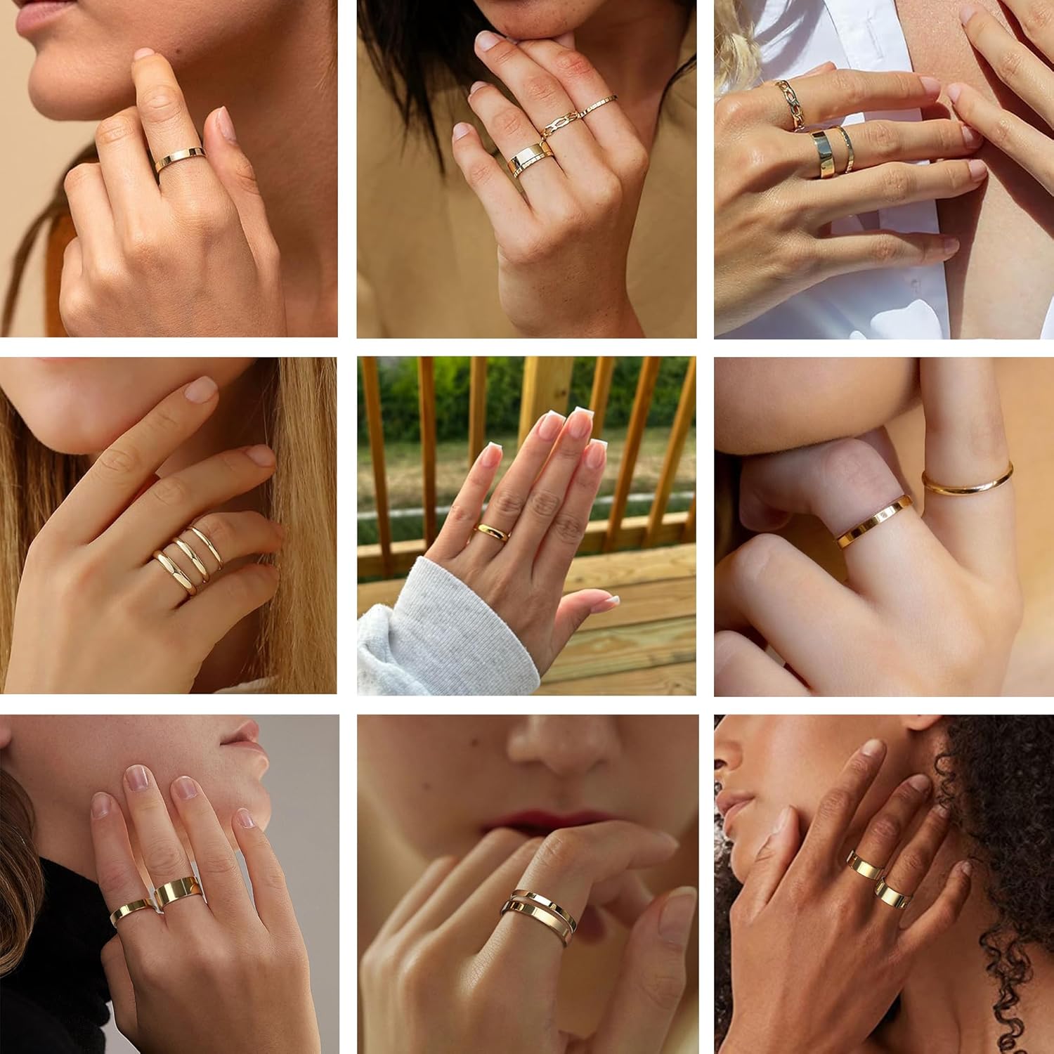 1-8mm 14K Gold Filled Rings Stacking Rings for Women Stackable Rings Thin Band Rings Plain Pinky Thumb Finger Rings Trendy Mid Statement Rings Comfort Knuckle Rings Set 1-8mm 14K Gold Filled Rings Stacking Rings for Women Stackable Rings Thin Band Rings Plain Pinky Thumb Finger Rings Trendy Mid Statement Rings Comfort Knuckle Rings Set