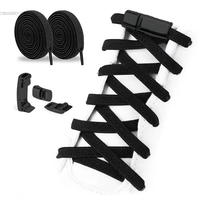 Elastic Shoe Laces - Elastic No Tie Shoelaces for Adults and Kids Sneakers, Universal Fit, Comfortable & Convenient23ROADREVIVE