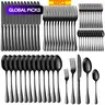 60-Piece Stainless Steel Food Grade Cutlery Set with Forks, Knives & Spoons, Durable Tableware, Flatware Service Set, Utensil Set for Kitchen and Dining Room, Modern Tableware Sets, Utensils Included #GLOBAL PICKS