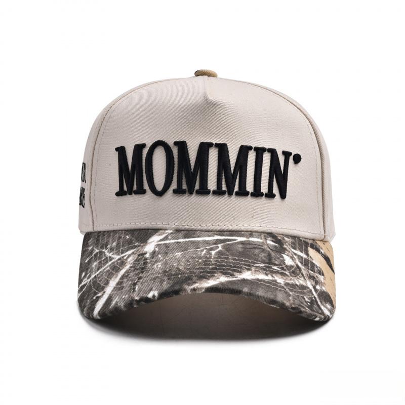 2026 New Spring/Summer Color-Block Baseball Cap, Sunshade Duckbill Cap with 3D Embroidered Letters, MOMMIN Unisex