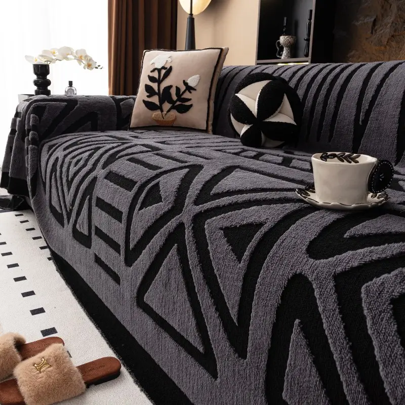 Plush Sofa Cushion Cover, Thick Couch Protector, Non-Slip & Pet-Friendly, Machine Washable Sofa Mat/Throw, Anti-Scratch, Warm Cozy Texture, Fits 1-4 Seater & L-Shape/Chaise, Armrest/Backrest Options, Multiple Colors & Sizes, Washable Couch Covers
