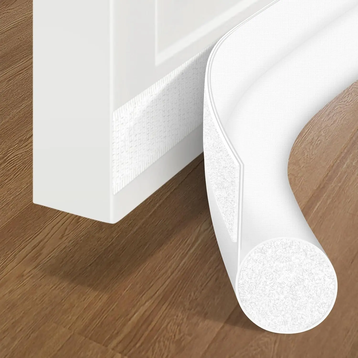 Huge Door Draft Stoppers for Bottom of Door 36 Inch Under Door Gap Filler Bottom Door Seal Strip White Door Sweeps Insulation for Exterior/Interior Doors  Noise, Air, Smell Crack Blocker
