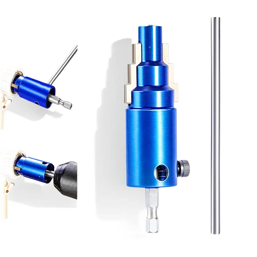 1PC Manual Broken Tap & Pipe Extractor Tool, Drill-Compatible Removal Kit for Stuck Threads, Fittings & Valves, Multi-Size Design Works on 1/2", 3/4" & 1" Sizes