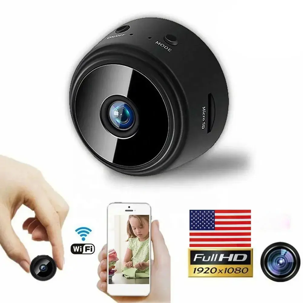 Wireless Mini Security Camera, Portable Video Recorder for Safety Monitoring Streaming