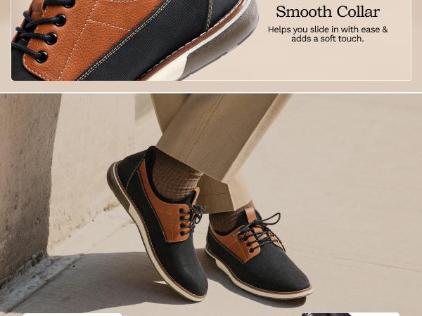 Bruno Marc Men's Casual Dress Sneaker Shoes, Business Formal Derby Plain Toe Oxfords Crossflex GentEdge