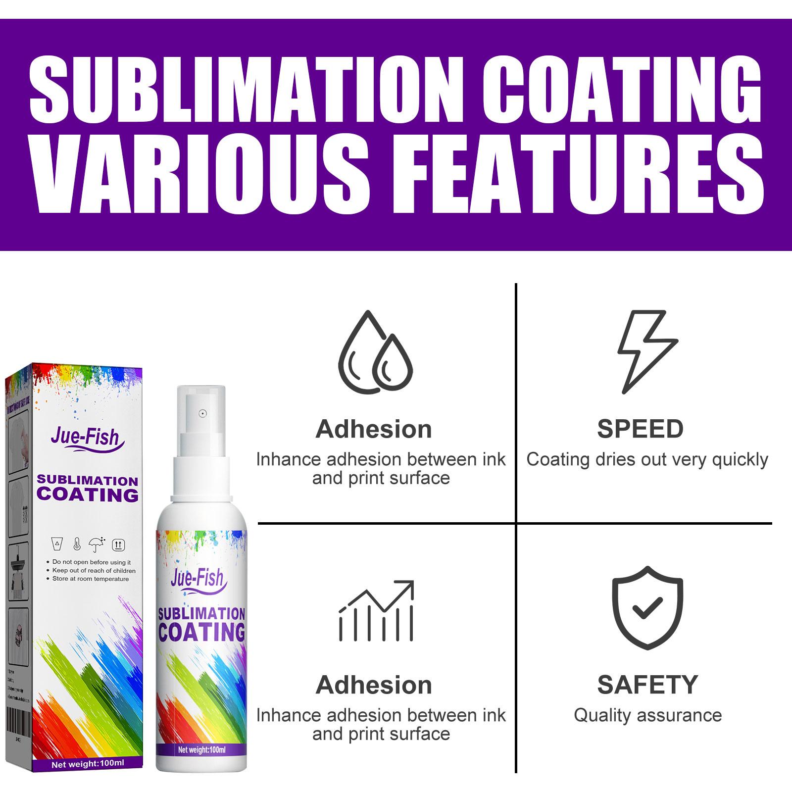 Sublimation Coating Spray Clothing Heat Transfer Printing Thermal Transfer Wear-Resistant Stain-Proof Multi-Purpose Good Adhesion home essentialsbedroom decor